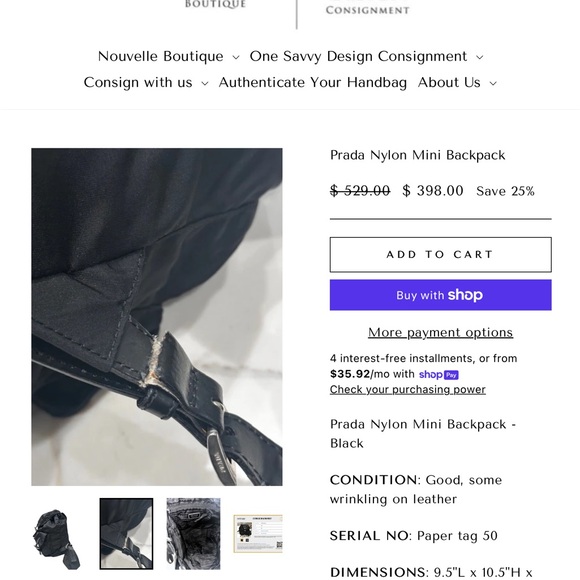 Prada Black Mini Backpack - Picture 6 of 8